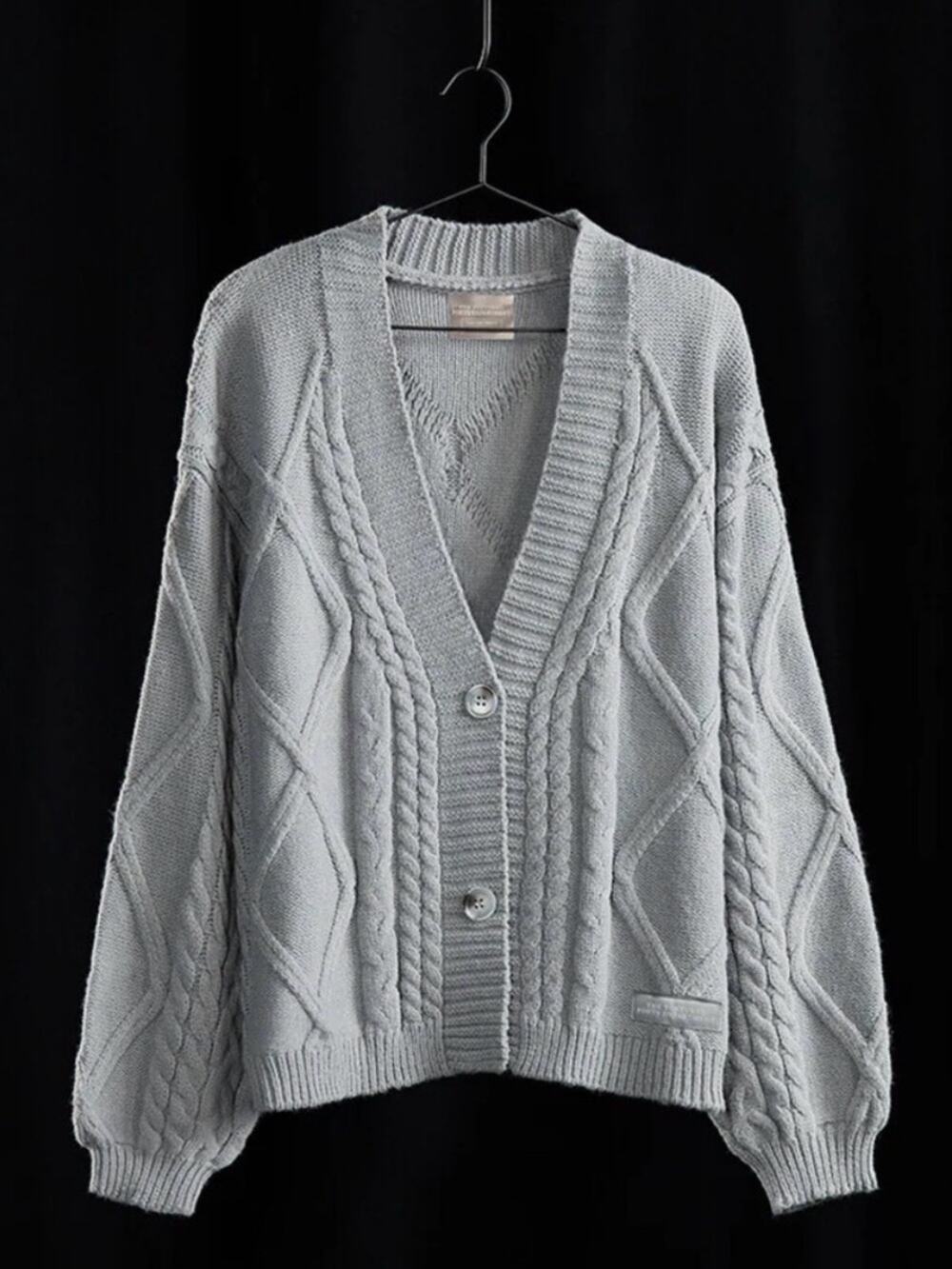 Taylor Swift Authentic The Tortured Poets Department Cardigan Sz M/L Grey Knit